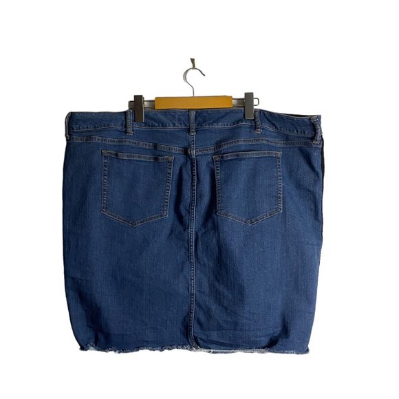 Torrid Women's Double Striped Medium Wash Mini Skirt - Picture 7 of 8